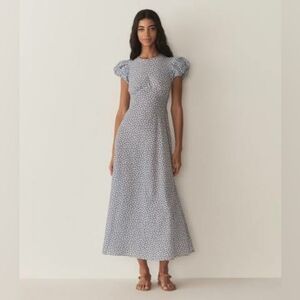 Doen Romina Dress Cornflower Hillside In Bloom Size M